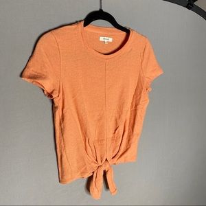 Madewell tie-front tee